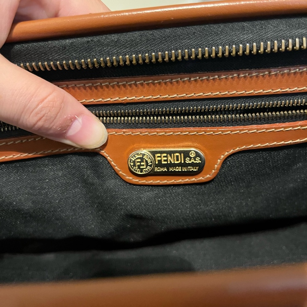 Fendi Penguin Striped Boston Bag - Picture 7 of 9